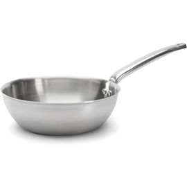 Kyaoayo-Sauteuse Bombée En Inox 3 Couches Alchimy - 24 Cm - Fabriquée En France, Sans Pfas, Maîtr De La Cuisson, Inox 18/10, Tous Feux + Four, Finition Poli Brossé, Gris