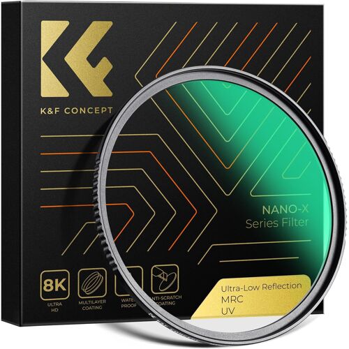 Ø67mm Ultra Low Reflection UV Filter HD Nano-X MRC Super Thin Multi-Layer with Green Coating High Transmittance for Camera Lens