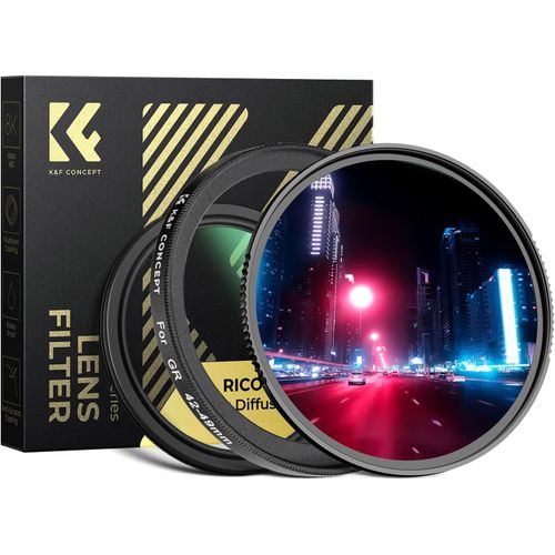 CHECARZHN--NO1-Filtre Uv Et Black-Mist 1/4 Et Bague Adaptateur 42-49Mm Anneau Compatible Avec Ricoh Gr Ii/Gr Iii/Gr Iiix