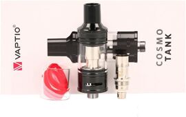Vaptio Cosmo Atomiseur avec une capacité de 2,0 ml, une résistance de 0,7 ohm / 1,6 ohm, pas de e liquide, pas de nicotine