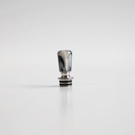KALANKA-510 MTL Drip Tip Embout en résine en acier inoxydable pour réservoir RTA RDA Subohm 510 fils (argent blanc)