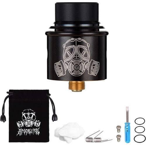 KALANKA-Wolfteeth RDA Clone Apocalypse, Dripping Atomiseur Dual Coil, Trou d'air réglable, Sans Nicotine Ni Tabac, Noir 121303