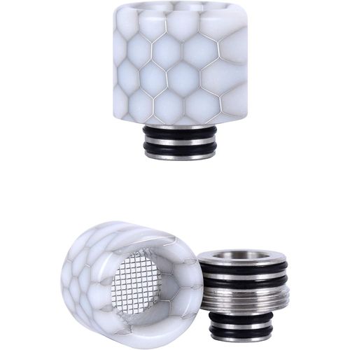 KALANKA-Wolfteeth 510 810 Drip Tip Embout Embouchure de Gouttières 2 En 1 pour Réservoir Atomiseur RDA Cigarette électronique Sans Nicotine Ni Tabac 127802 Blanc