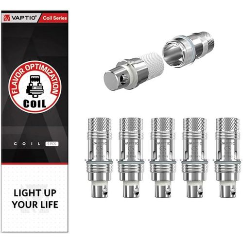 KALANKA-Original Vaptio Cosmo C5 Résistance 1,0ohm Convient au COSMO PRIME/COSMO 2 KIT/Cosmo A2 KIT 5PZ/Pack sans E liquide sans nicotine