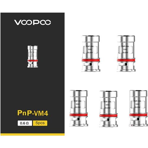 KALANKA-Voopoo Résistance PnP pour Vinci - Voopoo Résistances - PnP VM4-0,6 ohm Sans Nicotine ni Tabac - 5 pièces (PnP-VM4(20-28W))