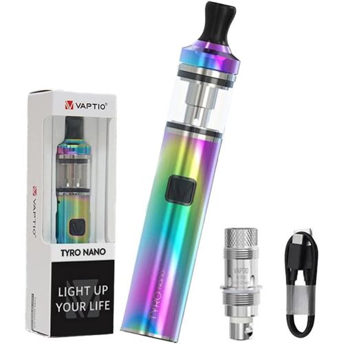 Nano Kit Vape Pen 900mAh 30W Kit de démarrage avec réservoir de 2,0 ml,Pas de e-liquide pas de nicotine (Ar-en-ciel)