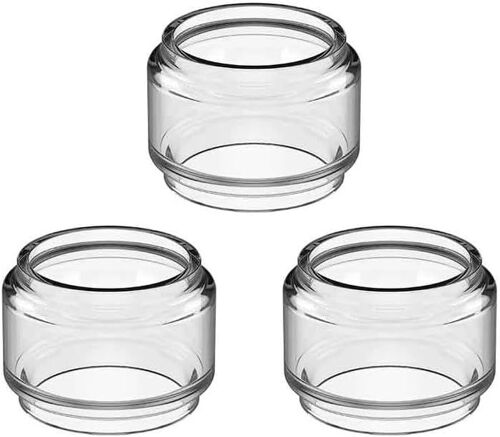 Lot de 3 réservoirs de rechange en verre à bulles grasses pour réservoir Geekvape Z FLI RTA (3 pièces) Transparent
