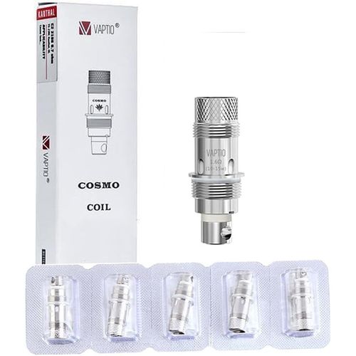 KALANKA-Vaptio COSMO C1 Résistances compatibles avec le kit COSMO/TYRO/TYRO NANO/COSMO Plus Résistance 1.6 Ohm (MTL) Pack de 5PZ Sans e-liquide ni nicotine