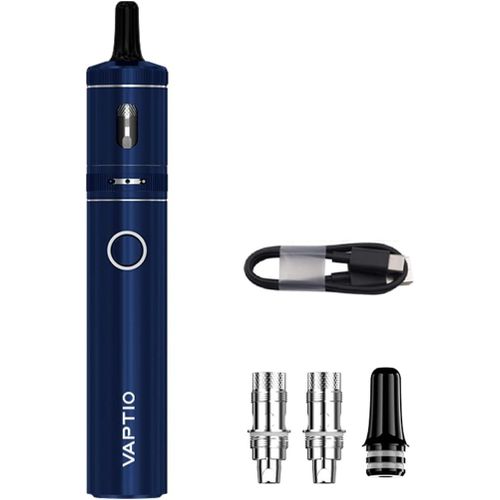 KALANKA-E-cig Vaptio Cosmo A2 Kit 2000mAh 25W Box Mod Batterie 3,0ML Cigarette électronique Vaporisateur Vape Pen Kit No E Liquid No Nicotine (Bleu)