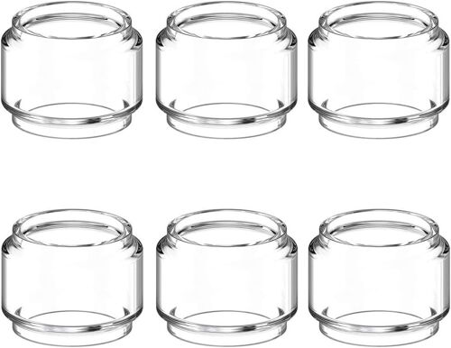 6 pièces réservoirs de rechange en verre Remplacement Tank pour GeekVape zeus sub ohm/zeus mesh X, 5 ml ((sans liquides ni recharges,sans nicotine ni tabac))