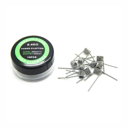 KALANKA-Ni80 bobines préfabriquées à quatre c?urs Clapton fondu 26 GA x 4 + 36 GA fil de résistance 10 pièces (R-0,45)