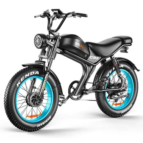 Vélo Électrique Emoko C93 - Dual Moteur 2000w - Batterie Amovible 23ah - Autonomie 100 Km - Shimano 7 Vitesses - Roues 20''