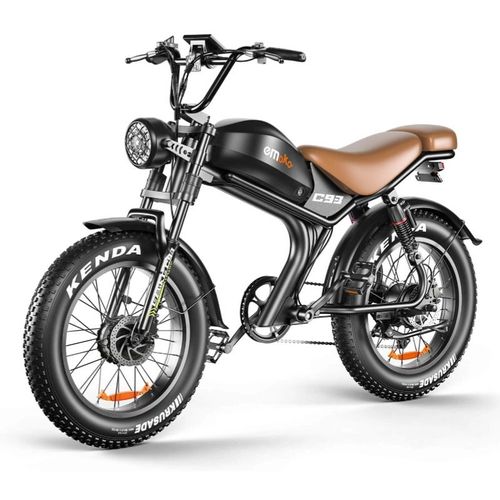 Vélo Électrique Emoko C93 - Dual Moteur 2000w - Batterie Amovible 23ah - Autonomie 100 Km - Shimano 7 Vitesses - Roues 20''
