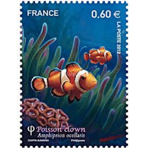 Série Nature (26) : Faune Marine : Poissons Tropicaux : Poisson Clown Année 2012 N° 4646 Yvert Et Tellier Luxe