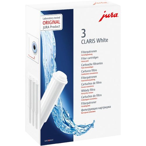 Jura 68739 Cartouche filtrante blanche Claris, paquet de 3