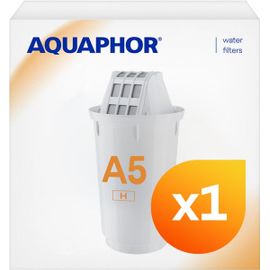Cartouche filtrante A5 H Pack 1 I Filtre le calcaire et le chlore ainsi que les métaux lourds et autres substances I 350 l eau claire et délicieuse I Avec technologie Aqualen I Pour une