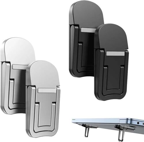 Lot De 4 Rehausseurs De Clavier Portables Auto-Adhésifs Pour Ordinateur Portable Pieds Pliables En Silicone Antidérapant,Réglage En Deux Étapes