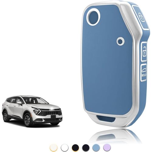 Coque Clé Tpu,Etui Clé Étui Clé Adapté Pour Kia Sportage R Gt Mk5 Stinger Gt Sorento Picanto Ceed Cd Proceed Xceed Cerato Forte,Couvre Clef Cache Cle Voiture Telécommande-Flip Key.[D204]