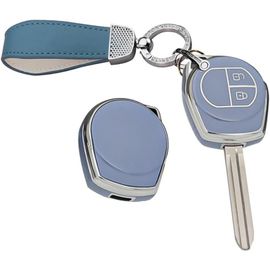Coque De Protection Pour Clé De Voiture Suzuki Swift Sx4 Ignis Liana Alto Vitara Jimny Pour Opel Agila B Télécommande À 2 Boutons Blingporte-Clés Gris