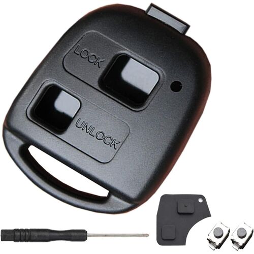 Coque Clé Toyota,Compatible Pour Yaris Corolla Avensis Rav4 Celica Camry Echo Prado,Boitier Clé Rav4,Télécommande Yaris,Clef Toyota-2 Boutons