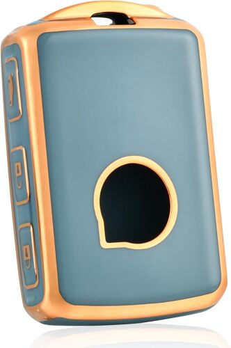 Coque De Clé Voiture Pour Volvo Tpu 4 Bouton Accessoire Clé De Voiture Pour C30 S60 S80 S90 S60l V60 V70 V90 Xc40 Xc60 Xc70 Xc90 T5 T6 T8 Coque De Protection Pour Clé De Voiture,Or Bleu