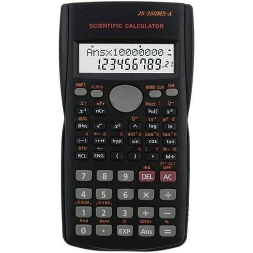 Calculatrice scientifique d'ingénierie,Convient pour l'école et l'entreprise,Noir 240 fonctions avec boîtier rigide fermeture