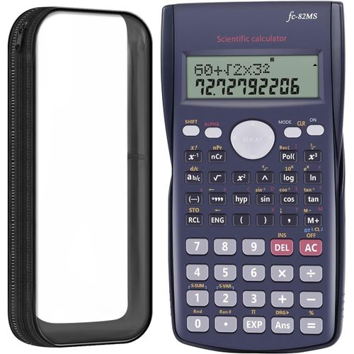 Calculatrice Scientifique Lycee College Calculette-Prime Trousse Scolaire Transparente Calculatrice Pour Brevet Et Bac Calculatrice Lycée Bureau Collège Calculatrices Calculateur Rentree Scolaire