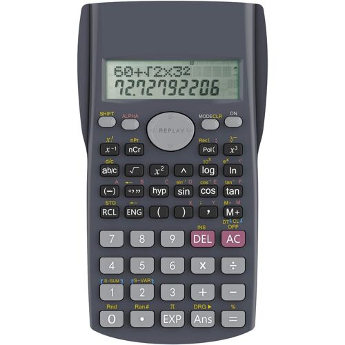 JEXNOVASHOP-2 Lignes Lngénierie Calculatrice Scientifique, Convient à Scolaire et Entreprise, Noir