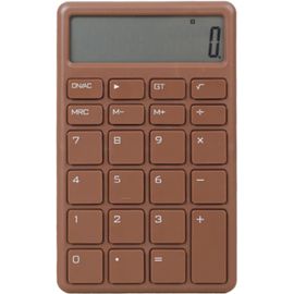 Calculatrice De Base, Mini Calculatrice De Poche De Style Rétro, Calculatrice De Bureau À Touches Claires Pour Le Bureau, L'École, La Maison Et Le Travail (Brun)[Z1090]