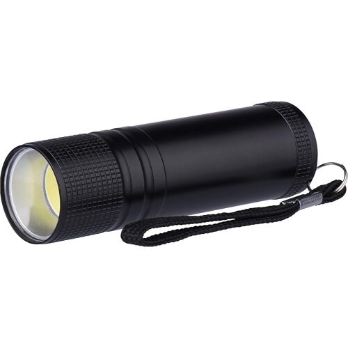 SUBZONAL-Les emos e3221, LED Plastique Lampe de poche 3 W COB LED, pour 3 x AAA Noir, Aluminium, Black, 2, 6 x 8, 6 cm