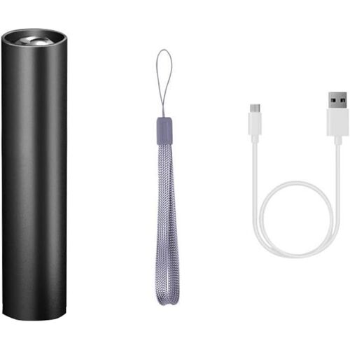 Mini Lampe De Poche, Lampe De Poche Led Rechargeable, Petite Lampe De Poche Rechargeable Usb Pour Enfants, Adaptée Aux Urgences De Camping Et De Randonnée