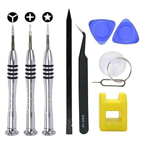 Kal-Abmro Kit D'outils De Réparation De Tournevis Pour Iphone, Ph000 + 0,8 Mm Star P2 Pentalobe, Y0.6 Tri-Point Y000 Tri-Wing Screworiver Pour Apple Iphone X/8/8 Plus, 7/7plus, 6p/6s/6/5s/5/ 5c