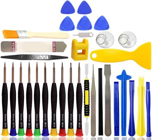 Kal-Kit D'outils De Réparation De Téléphone De 33 Pièces, Outils D'ouverture De Levier, Tournevis Magnétiques De Précision, Kit Complet D'outils Professionnels Universels Compatibles Avec Iphone,