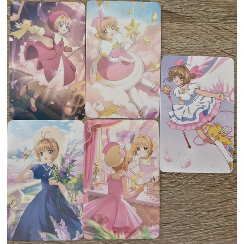 Carte Magical Girl Sakura Lot De 5 Cartes Lomo