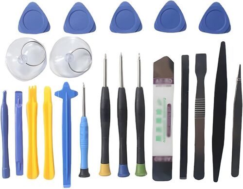 21pcs Kit d'outils de réparation de téléphone,Tournevis,Outils, kit demontage pc Portable,Tournevis de Precision,Tournevis Electrique sans Fil,avec 4Tournevis