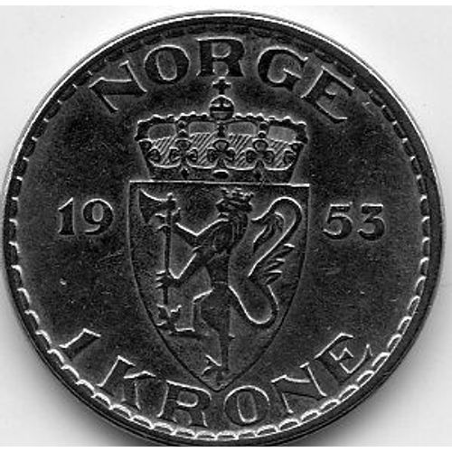Norvège 1 Krone 1953
