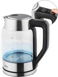 Zilan Bouilloire Numérique 1,7L en Verre, LED Bleu, Maintien au Chaud, 2200W