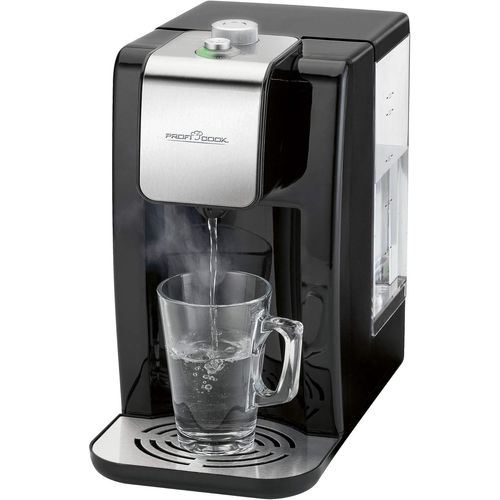 SUBZONAL-Profi Cook PC-HWS1168 - Distributeur/Fontaine à eau chaude - 100 °Cen environ 3 secondes - 5 niveaux de température - Capacité: jusqu'à 2,2 litres - 2600 Watts - Couleur Argent et Noir