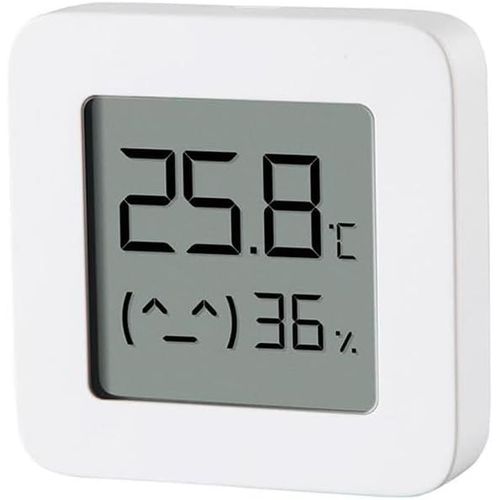 Mi Temperature and Humidity Monitor 2 thermomètre d'intérieur connectée Blanc, écran LCD 1,5"", Bluetooth, Batterie Longue durée - Version française