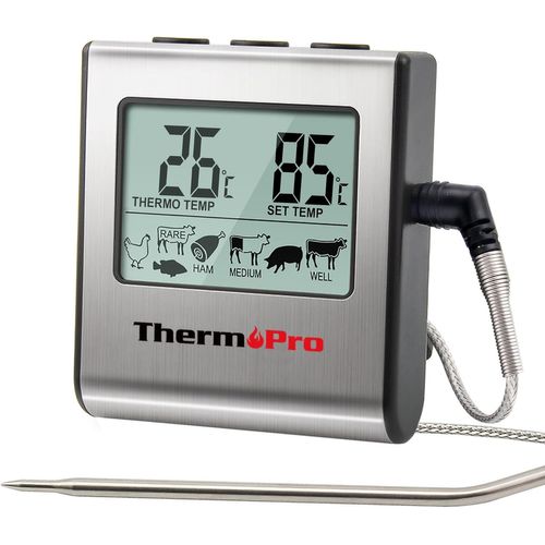 Thermopro Tp-16 Grand Thermomètre À Viande Numérique Lcd Pour Barbecue, Fumoir, Four Et Cuisine - Conseils De Sécurité Pour La Résistance À La Chaleur