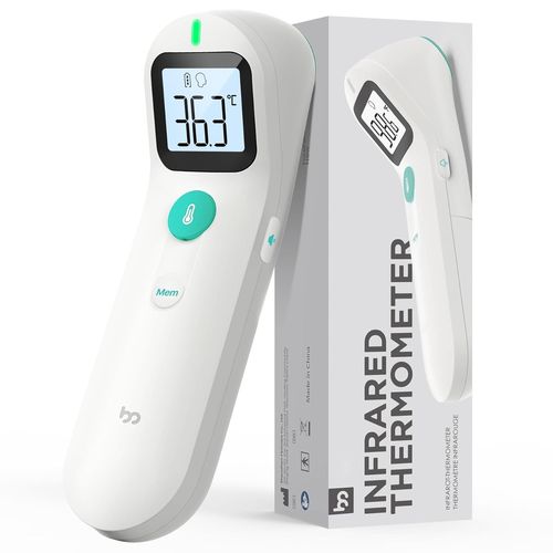 Twq-Thermomètre Frontal, Haute Précision, Alarme De Fièvre, Mode Silencieux, Meilleure Expérience De Mesure, Thermomètre Infrarouge Numérique Sans Contact Pour Bébé, Enfants Et Adultes
