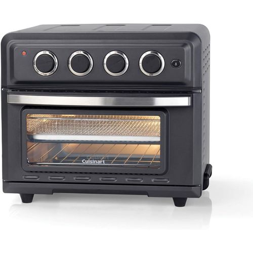 SUBZONAL-Cuisinart Mini-four friteuse à air comprimé (Air Fryer), 7 en 1 : frite, rôtit, cuit, grille, toasties, grille-pain et garde-au-chaud, 2 niveaux de cuisson, grande capacité de 17L, 30% plus