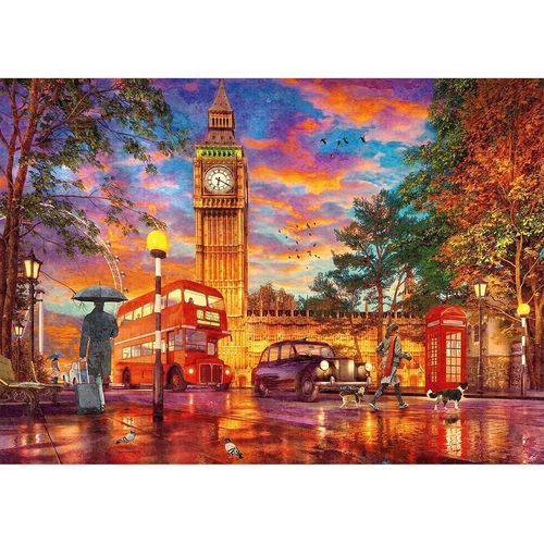 Oayew-Diamond Painting 5d Complet, Peinture Diamant Adulte Londres Au Crépuscule, Enfant Strass Cristal Pour Murale Décoration 40x30cm