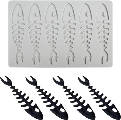 Jexnovashop-Moule À Fondant En Silicone Arête De Poisson, Tapis De Dentelle Pour Gâteau, Candy, Chocolat, Décoration D'assiette