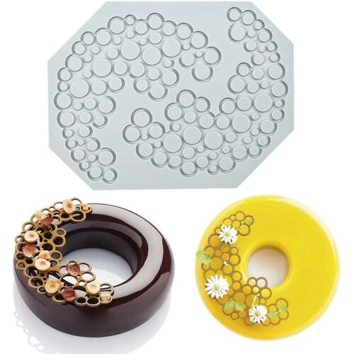 Kal-Moules À Gâteau En Silicone Pour Fondant, Gâteau Dentelle Florale Tapis Silicone, Tapis Dentelle Pâtisserie, Décoration De Gâteaux, Diy Bonbons Muffin Gelée Chocolat Moules Type 7