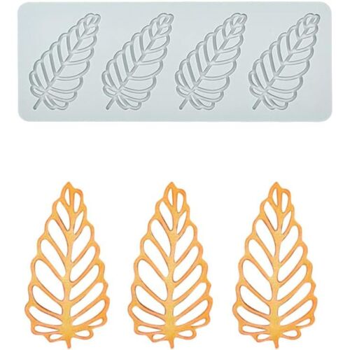 Kalanka-Moule En Silicone En Forme De Feuilles De Palmier, Tapis Dentelle Pour Gâteaux, Outils De Décoration De Pâtisserie, Utilisé Pour Façonner La Pâte À Sucre Fondue, Le Chocolat, Le Fondant