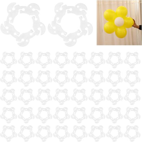 100 X Balloon Clip (Ring), Balloon Arch Clips, Balloon Arch Holder, Birthday Balloon Holder For Birthday, Party, Wedding And Celebration Balloon Decoration