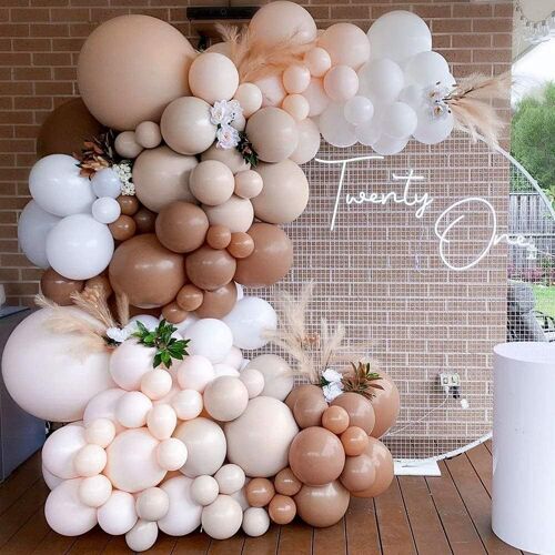 SJZG-Kit D'Arc De Guirlande De Ballons,126 Pièces Kit Arche Ballon,Ensemble De Guirlandes De Ballons,Kit Guirlande Ballon,Ballons En Latex,Arche De Ballons À Air Pour Anniversaire Fête Mariage Baptêm