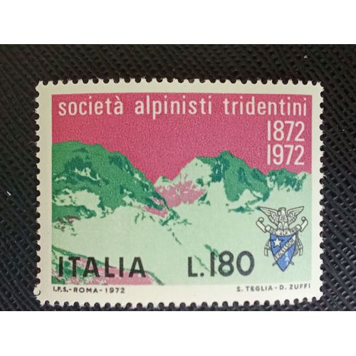 Timbre Italie Y T 1106 Mont Crozzon 1972 (060709 )