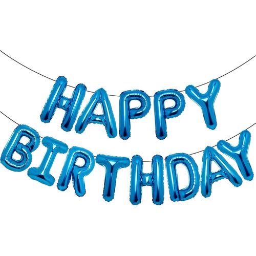AYUHR-ACCEVO Bannière de Joyeux Anniversaire Rose Gold 16 Inch Foil Letters Balloons Ballon de Joyeux Anniversaire pour Enfants, Enfants, Adultes, Garçons et Filles Décorations d'Anniversaire